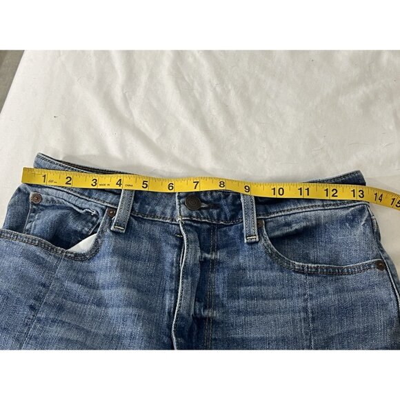 Abercrombie and Fitch Zoe Natural Rise Ankle Straight Patchwork Jeans Size 28/6 - Picture 12 of 14